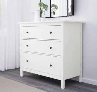 Cómoda blanca 3 cajones Hemnes