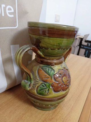 Vaso decorativo con manici