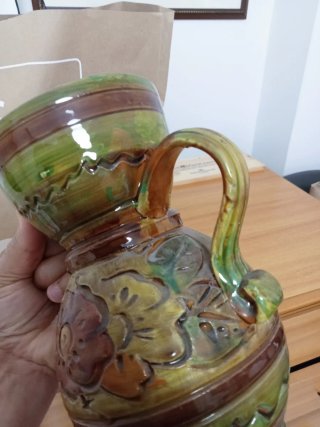 Vaso decorativo con manici