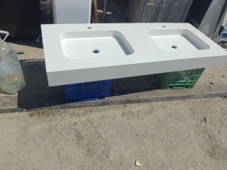 Encimera doble lavabo Solid