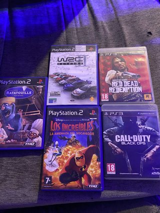 Lote 5 Videojuegos PS2 y PS3