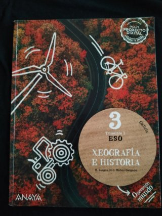 Pack 3 libros Xeografia e Historia 3 ESO Anaya
