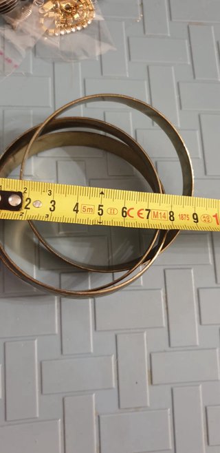 Bracciale Ottone Martellato Vintage Anni '80