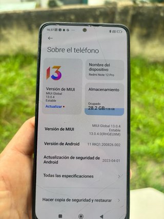 Xiaomi Redmi Note 12 Pro Negro