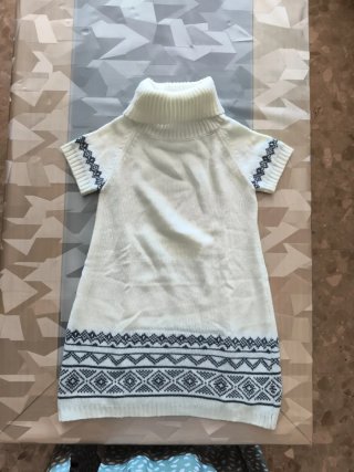 Vestido de punto cuello alto Tex Talla 5-6