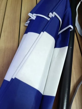 AKTIVE Sombrilla playa anti viento plegable 240 cm
