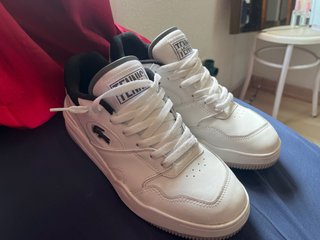 Zapatillas Lacoste Blancas y Negras Originales