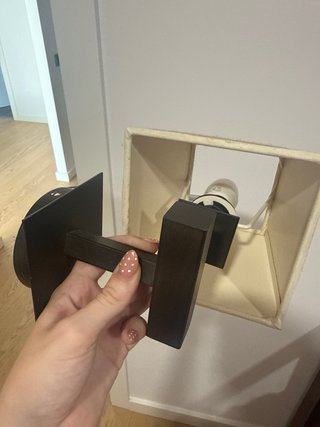 Lámpara de pared tela y acero