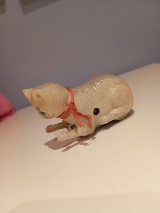 Gato Paya Hojalata Antiguo