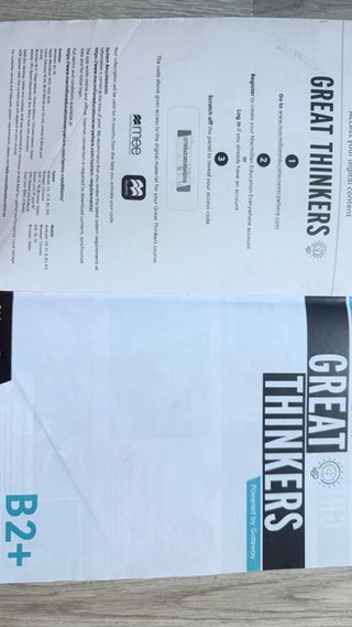 GREAT THINKERS B2+ Workbook y Student's App: cu...