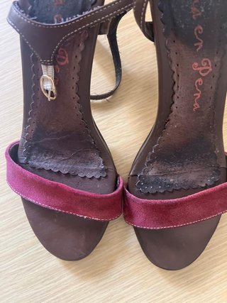 Zapatos Alma en Pena ante fucsia T41