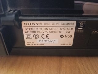 Giradischi Sony PS-LX300USB Nero