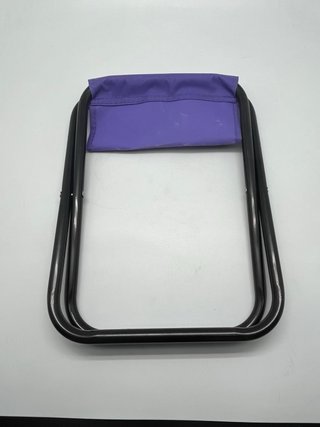 Silla plegable morada y negra (53370)
