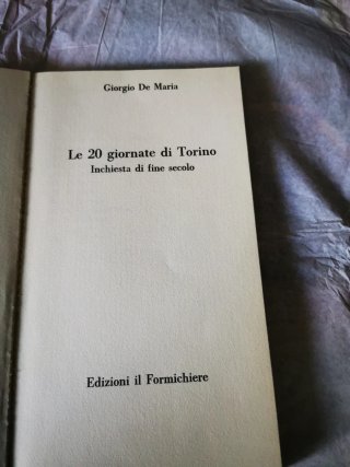 Libro Le venti giornate di Torino