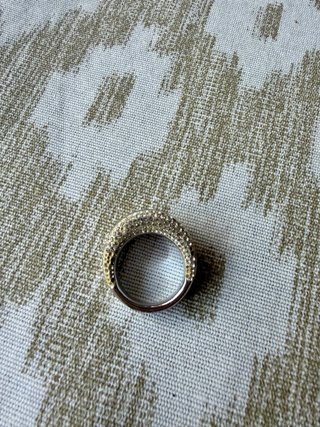 Anillo Swarovski plateado con brillantes