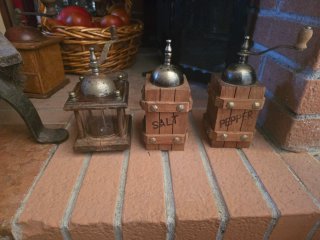 Macina sale e pepe vintage legno
