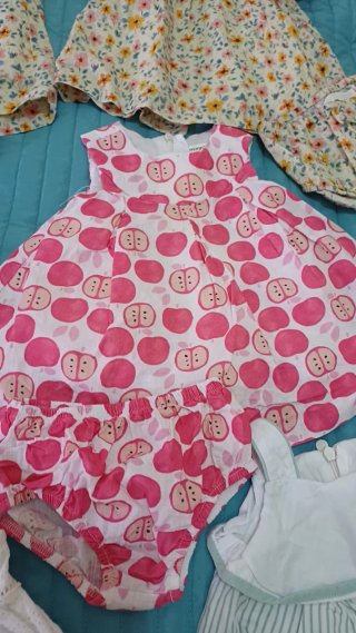 Lote 4 vestidos verano bebé