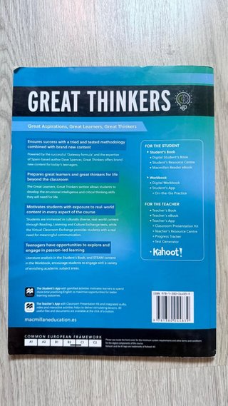GREAT THINKERS B2+ Student's book & eReader: li...