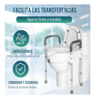 Elevador WC Ortoprime con Patas y Brazos