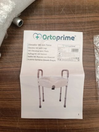 Elevador WC Ortoprime con Patas y Brazos