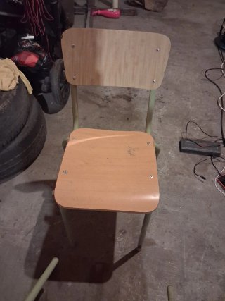 Sillas madera y metal