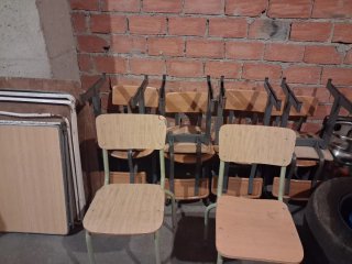 Sillas madera y metal