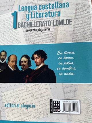 Lengua castellana y Literatura, 1 Bachillerato,...