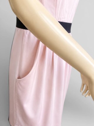 Vestido H&M Corazón Satinado Talla L