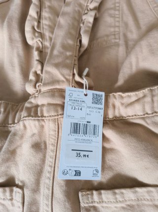 Peto vaquero Mango T.13-14 años NUEVO