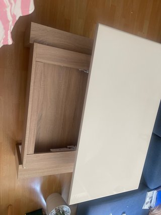Mesa de centro moderna beige y madera
