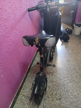 Bicicleta Eléctrica Plegable con Cesta