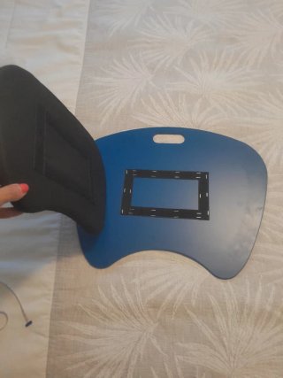Soporte para portátil azul