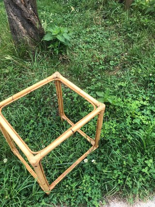 Estructura de mesa de bambú