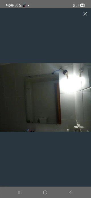 Espejo de baño madera y cristal