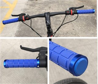 Empuñaduras Bicicleta Azul Ergonómicas
