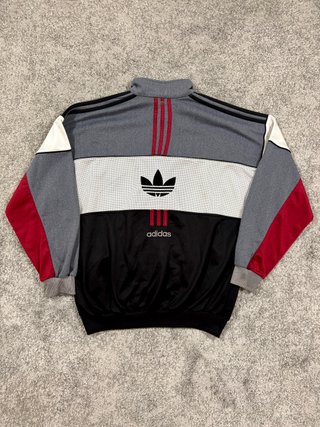 Adidas Originals chaqueta gris colorblock vintage