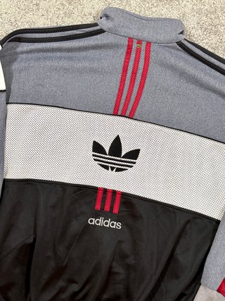 Adidas Originals chaqueta gris colorblock vintage