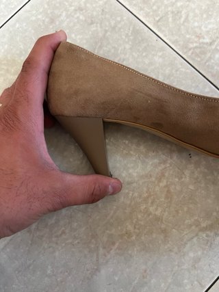 Scarpe Primadonna tacco 38 marrone scamosciato