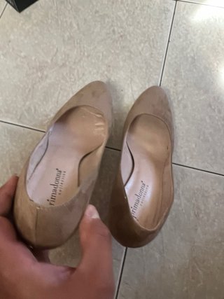 Scarpe Primadonna tacco 38 marrone scamosciato