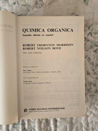 Morrison y Boyd. Química Orgánica.