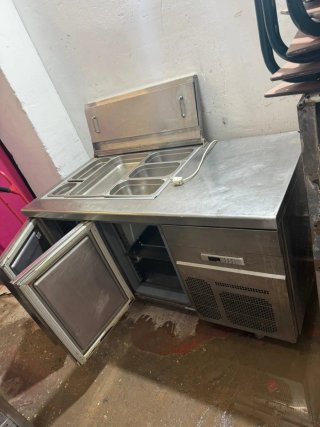 Bajomostrador refrigerado acero inoxidable