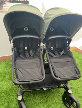 Bugaboo Donkey 5 Chasis Negro Capotas Verde