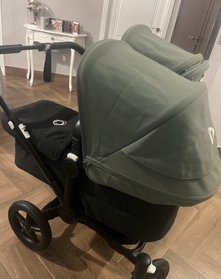Bugaboo Donkey 5 Chasis Negro Capotas Verde