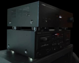 Amplificador HiFi Estéreo Yamaha AS-201 BK Negro