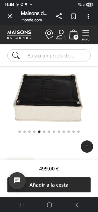 Módulo sofá beige y dorado