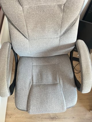 Silla de oficina ergonómica gris