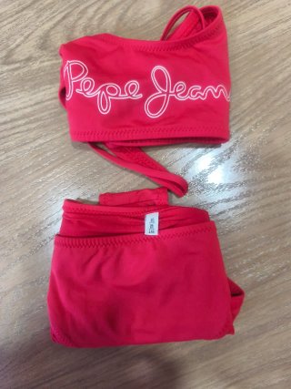 Bikini niña Pepe Jeans rojo