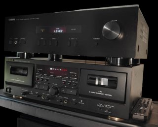 Amplificador Estéreo Yamaha AS-201 BK Negro
