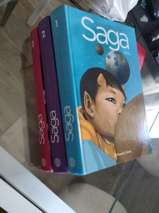 Saga libro uno, dos y tres