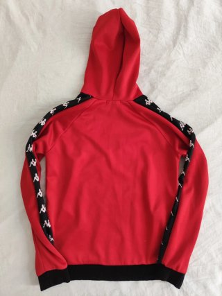 Sudadera Kappa Infantil Roja y Negra